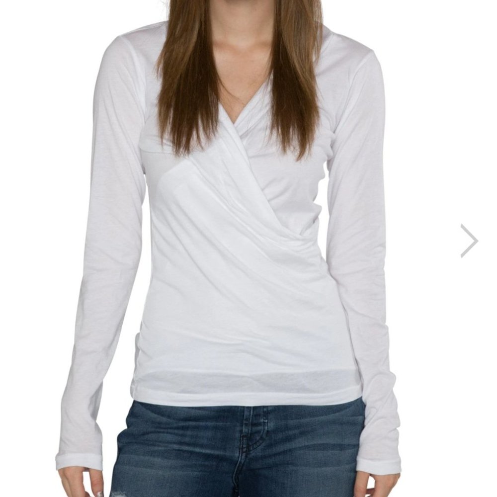 NWT - Velvet by Graham & Spencer Front Wrap Top